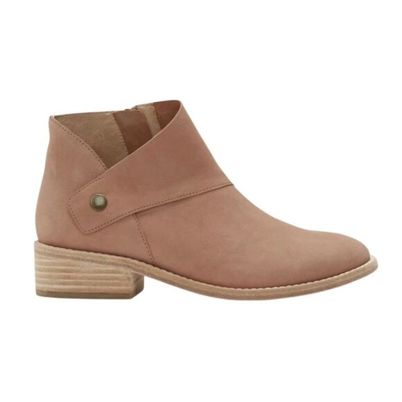 Eileen Fisher Billie Tumbled Nubuck Bootie Light Espresso 7 - Picture 1 of 16